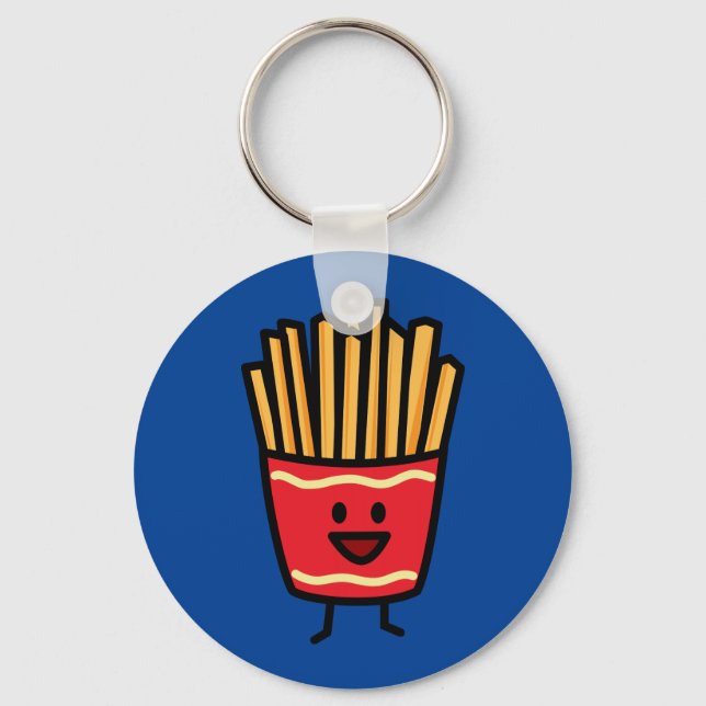 Happy French Fries Schlüsselanhänger (Vorderseite)