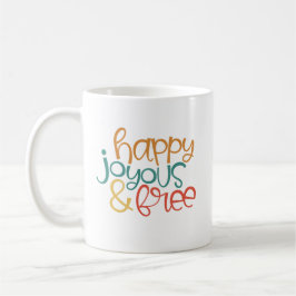 Happy Freuden Freudenfarbige Erholung Kaffeetasse