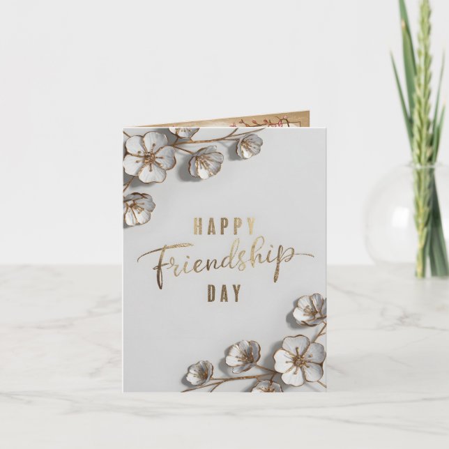 Happy-Freundschafts-Tageskarte Karte (Vorderseite)