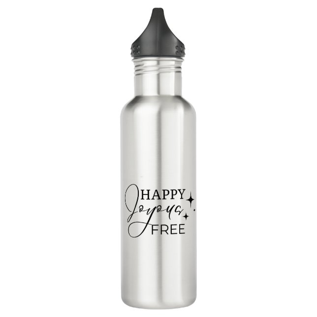 Happy Frey mit Individuelle Name und nüchtern Datu Edelstahlflasche (Links)