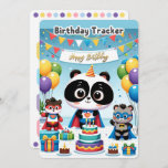 Happy Friends' Birthday Tracker<br><div class="desc">Machen Sie jeden Geburtstag mit unserer bezaubernden "Happy Friends' Birthday Tracker" Karte unvergesslich! Ideal für die Kleinen, um die besonderen Tage ihrer Freunde behalten. 📅 ✨ Features: ‍ Niedliches und farbenfrohes Design mit einem fröhlichen Panda und einer Vielzahl von Tierfreunden. 📆 leicht zu bedienendes Kalenderformat zum Markieren und Anzeigen aller...</div>