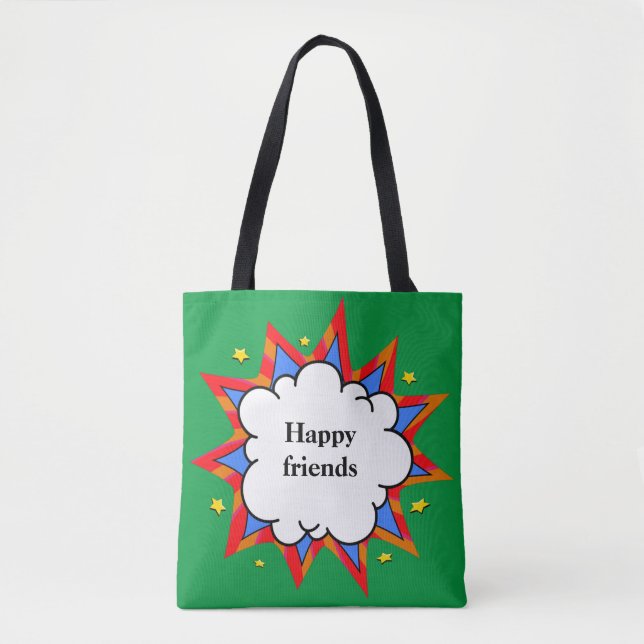 Happy friends comic tasche (Vorderseite)