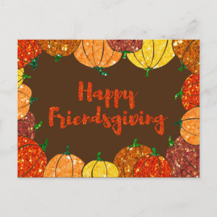 Happy Friendsgiving Erntedank Ferienkarte Postkarte