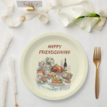 Happy Friendsgiving | Erntedank Paper Teller