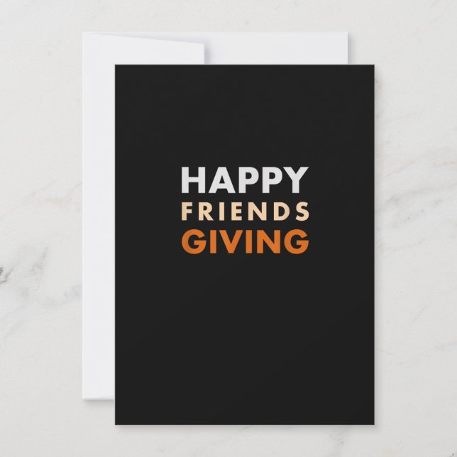 Happy Friendsgiving Erntedank Shirt Einladung (Vorderseite)