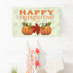 Happy Friendsgiving / Erntedank Wall Banner