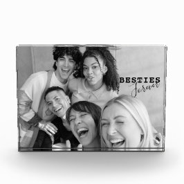 Happy Friendship Day MONOCHROME BESTIES FOREVER Fotoblock