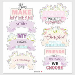 Happy Friendship Day Quote Aufkleber