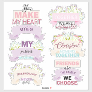 Happy Friendship Day Quote Aufkleber