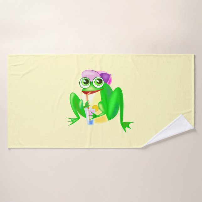 Happy Frog Bath Handtuch Badehandtuch (Badehandtuch)
