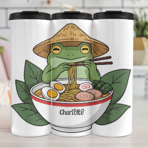 Happy Frog: Ramen Fest, Asiatischer Hut Thermosbecher