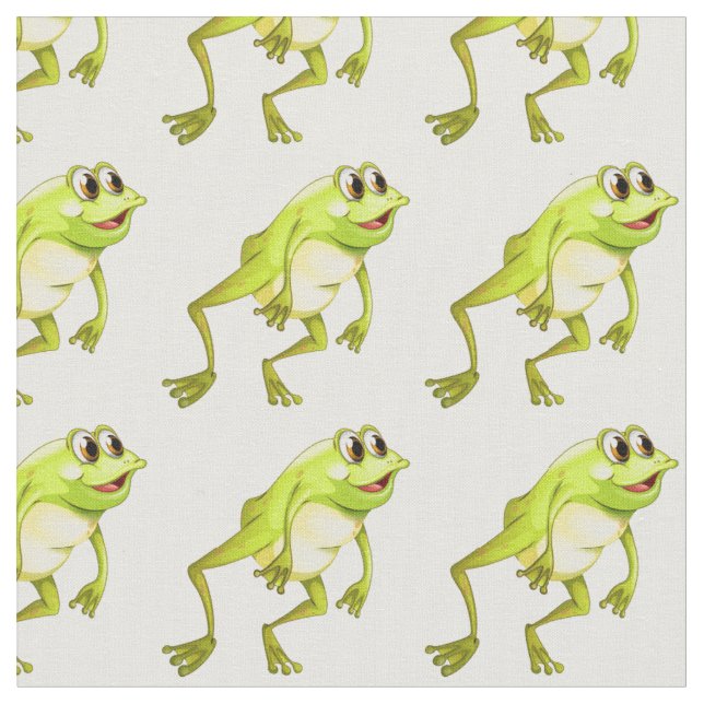 Happy Frogs Stoff (Nahaufnahme)