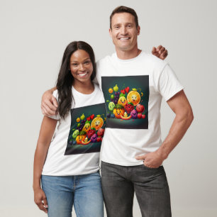 Happy Fruit Paar schöne Geschenke T-Shirt