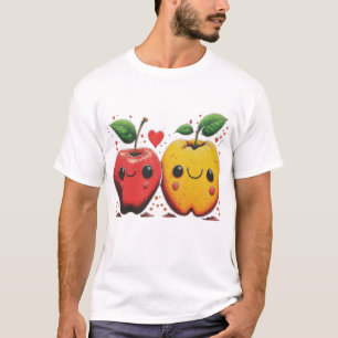 Happy Fruits Liebe Couple - Einzigartiger Mode-Sti T-Shirt