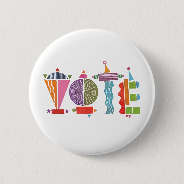 Happy Fun GOTV Button / Abstimmung (Vorderseite)