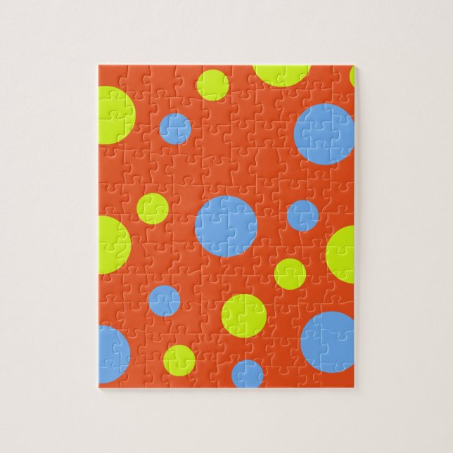 Happy Funky Yellow Blue Bubbles (Vertikal)