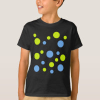 Happy Funky Yellow Blue Bubbles