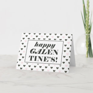 Happy Galentine   Wasserfarbenherzen Feiertagskarte