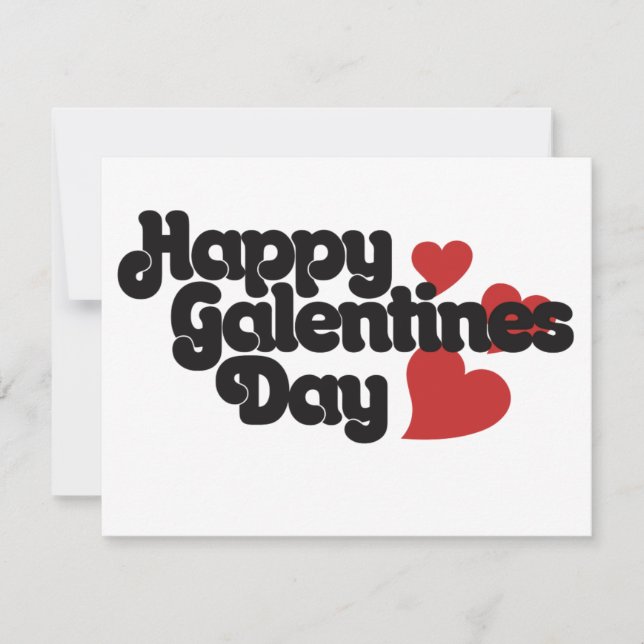Happy Galentines Day Karte (Vorderseite)