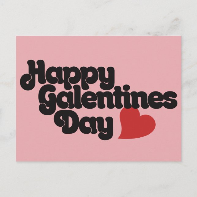 Happy Galentines Day Postkarte (Vorderseite)