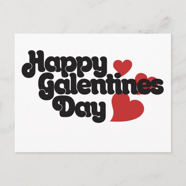 Happy Galentines Day Postkarte (Vorderseite)