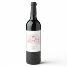 Happy Galentine's Day Wine Labels
