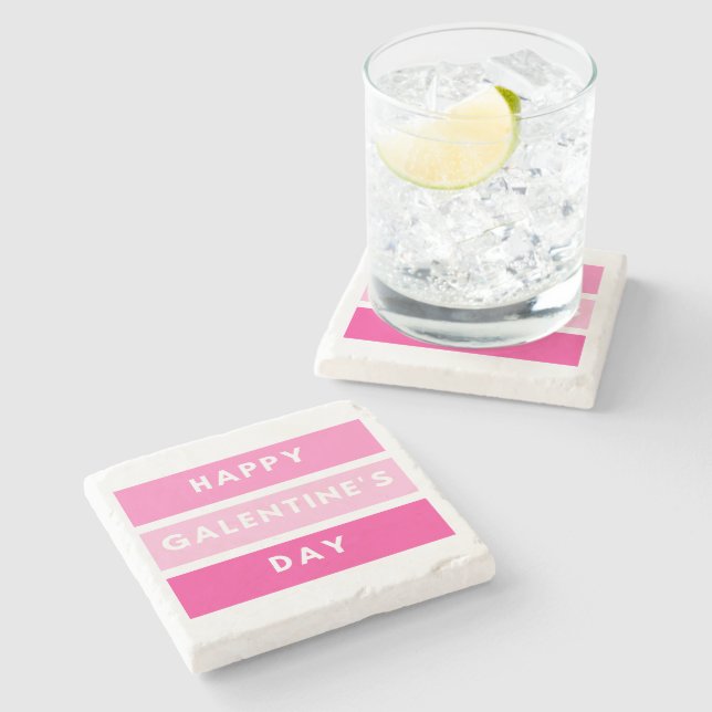 Happy Galentines Untersetzer (Seitenansicht)