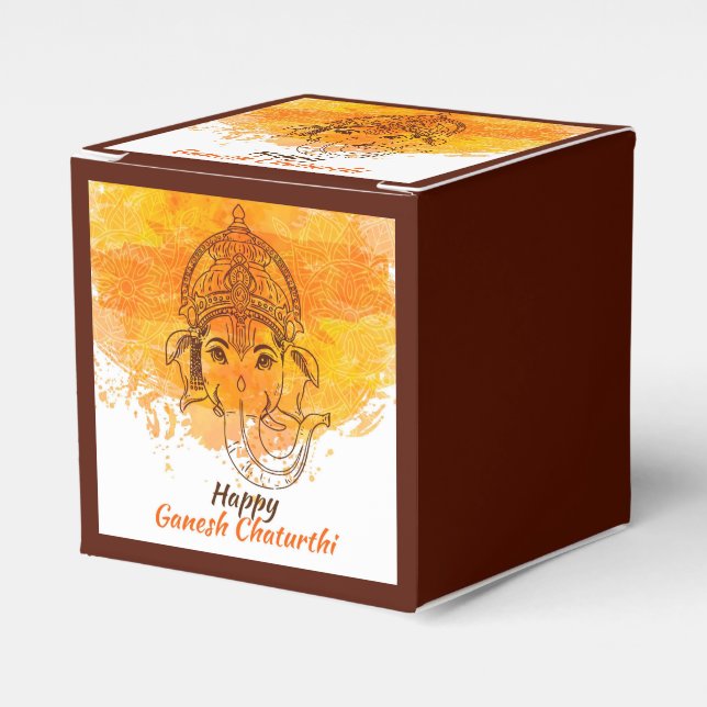 Happy Ganesh Chaturthi Geschenkschachtel (Vorderseite)