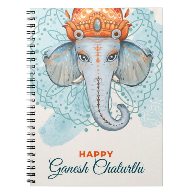 Happy Ganesh Chaturthi Notizblock (Vorderseite)