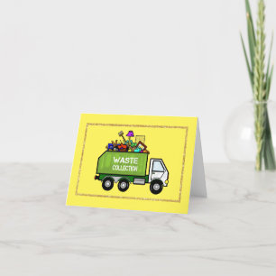 Happy Garbage Man Day Trivia Grußkarte Karte