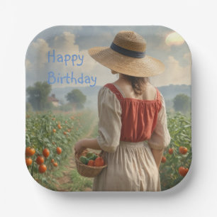 Happy Gardener Pappteller