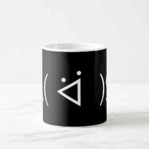 Happy Gary ᕕ( ᐛ )ᕗ Meme Emoticon Emoji Text Art Kaffeetasse