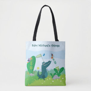 Happy Gator über die Print-Tasche Tasche