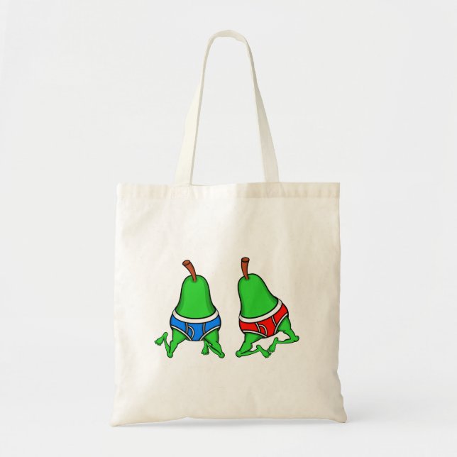 Happy Gay Pride Couple Pears Tragetasche (Vorne)