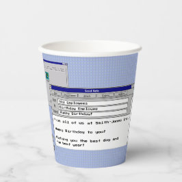 Happy Geburtstag Custom Windows 95 Computer Theme Pappbecher