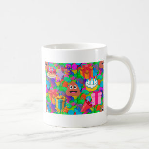 Happy Geburtstag gekackt Emoji Kaffeetasse