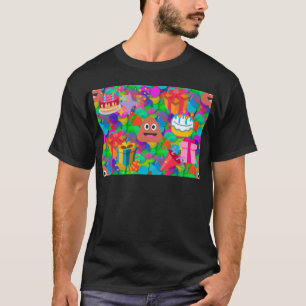 Happy Geburtstag gekackt Emoji T-Shirt