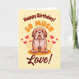 Happy Geburtstag so viel Liebe Hund Karte