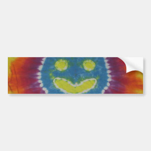 Happy Gefärbte Krawatte Bumper Autoaufkleber