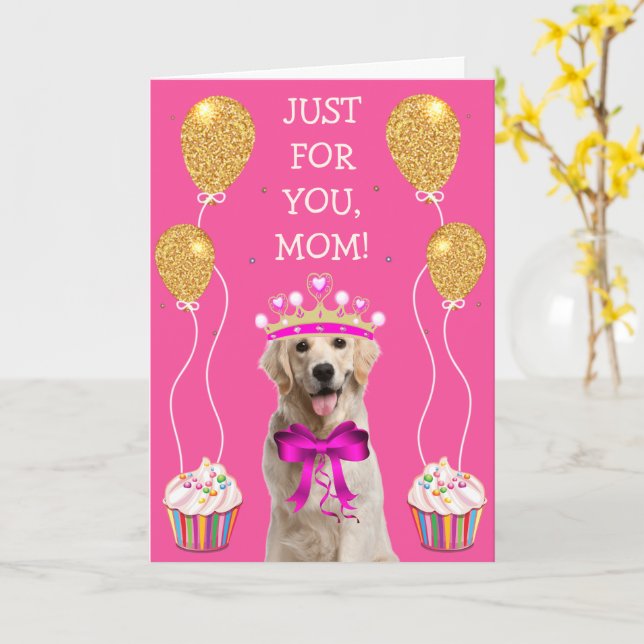 Happy Gelbe Labrador Mama Geburtstag Karte (Gelbe Blume)
