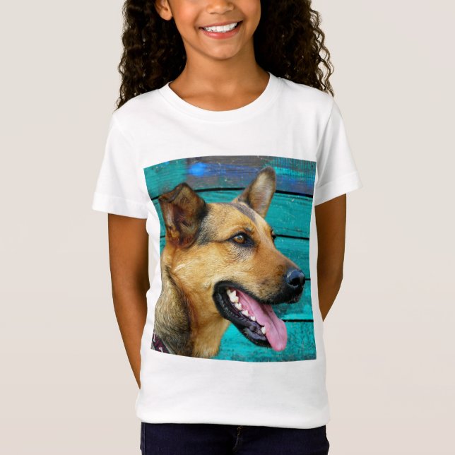 Happy German Shepherd T-Shirt (Vorderseite)