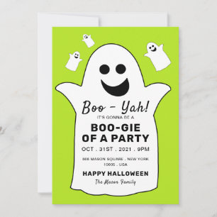 Happy Ghost, grünes Halloween-Party