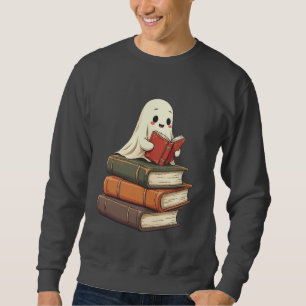 Happy Ghost Reader - Funny Bookworm Sweatshirt