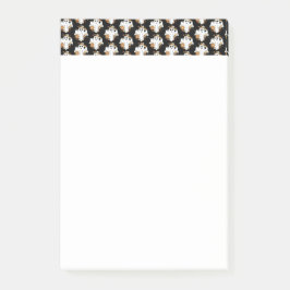 Happy Ghost Retro Hippie Vibe Muster Post-it Klebezettel
