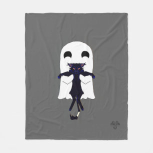 Happy Ghost & Scraggy Black Cat Fleece Thread