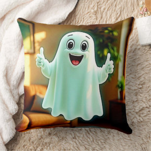 Happy Ghost's Thumbs Up Kissen