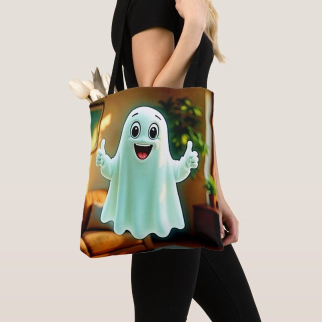 Happy Ghost's Thumbs Up Tasche (Von Nahem)