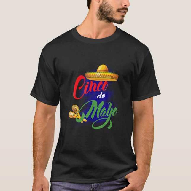 Happy Gifts Funny Cinco De Mayo Fiesta Viva Mexiko T-Shirt (Vorderseite)