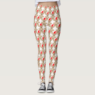 Happy Ginger Broad Man Weihnachten Leggings