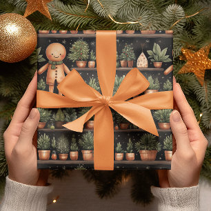 Happy Gingerbread Mann Weihnachten Geschenkpapier